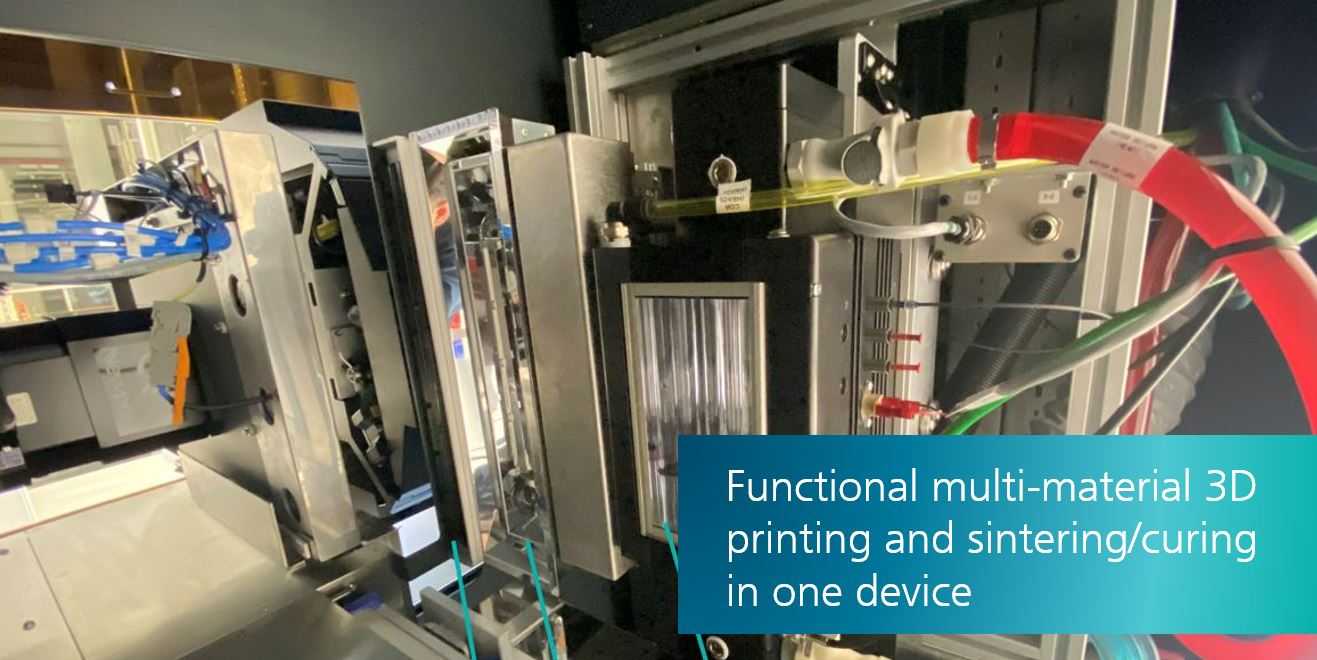 Functional Multi-Material 3D Printing And Sintering/Curing In One Device