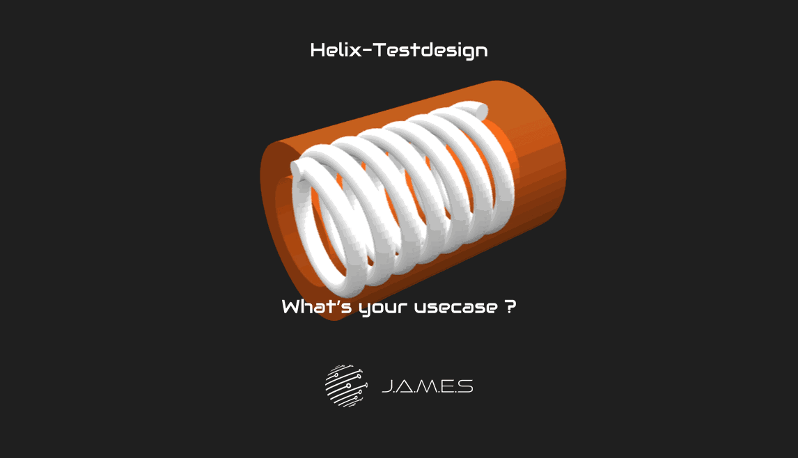 Helix Testdesign For Multi-Material 3D-printing