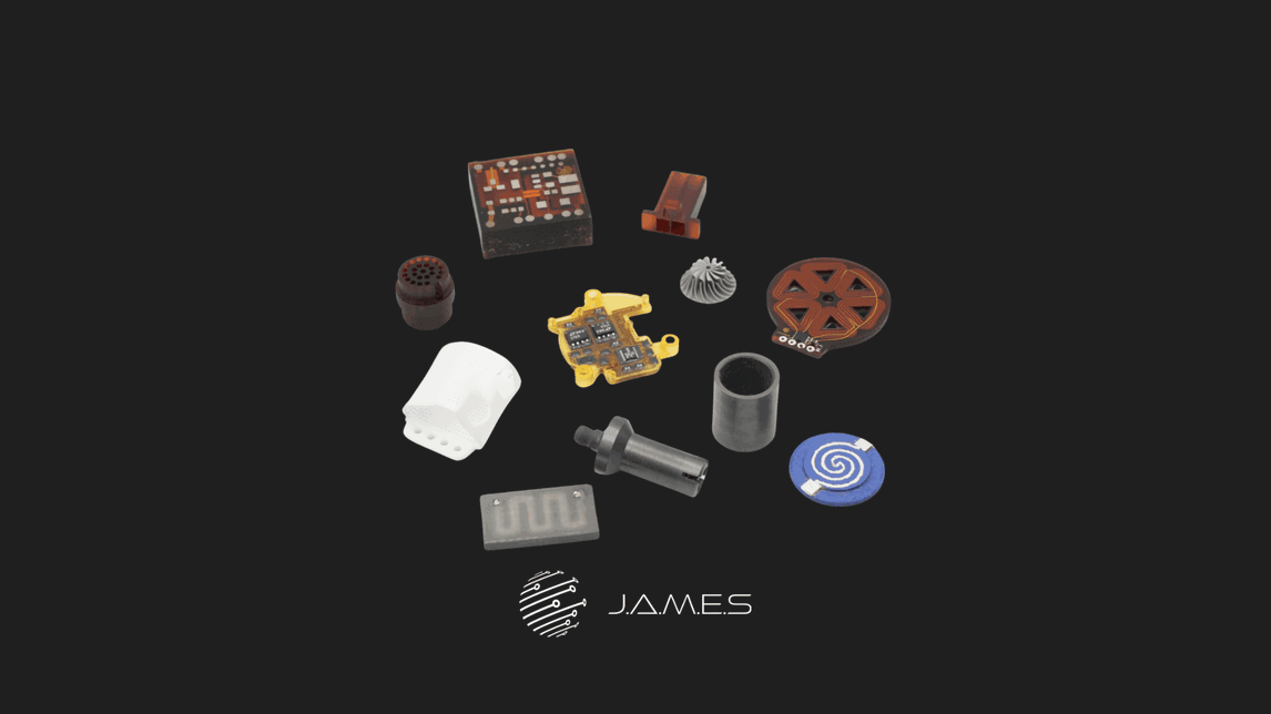 J.A.M.E.S Overview - New Materials, Processes And Applications For 3D-printed Electronics "AME"